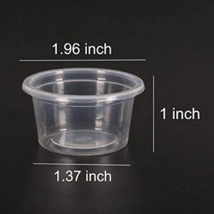 SLSON Gecko Feeder Ledge with 120 Pack 1 oz Plastic Bowls for Reptiles Food and Water Feeding