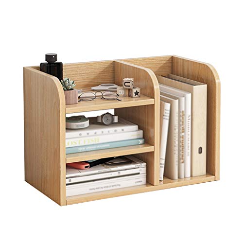 Divide-Grid Bookshelf Magazine Rack Partition Shelf Stratification Storage Rack Desktop Office Desk Home 43X26X34CM MUMUJIN