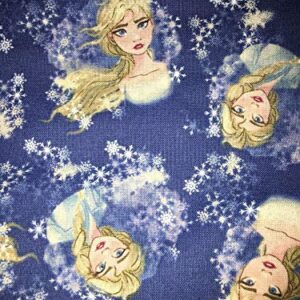 Disney Frozen II Elsa Fabric by The Yard Cotton Face Mask Craft Sewing