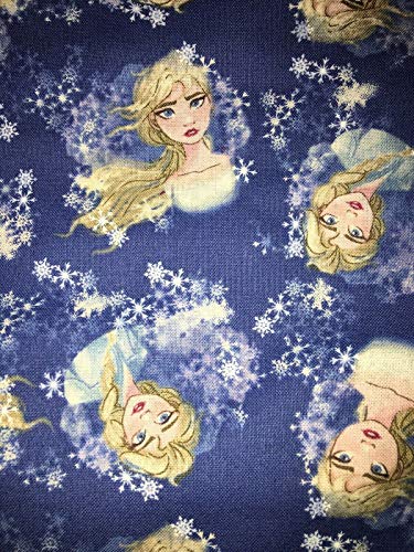 Disney Frozen II Elsa Fabric by The Yard Cotton Face Mask Craft Sewing