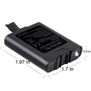 Retevis RT628 Walkie Talkie for Kids VOX Portable 22 Channel Kids Walkie Talkies Bundle with USB Charging 1000mAh Rechargeable Battery(Black, 1 Pack)