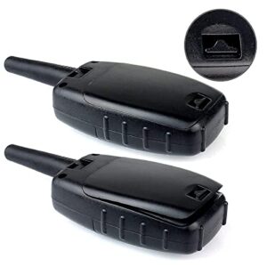 Retevis RT628 Walkie Talkie for Kids VOX Portable 22 Channel Kids Walkie Talkies Bundle with USB Charging 1000mAh Rechargeable Battery(Black, 1 Pack)