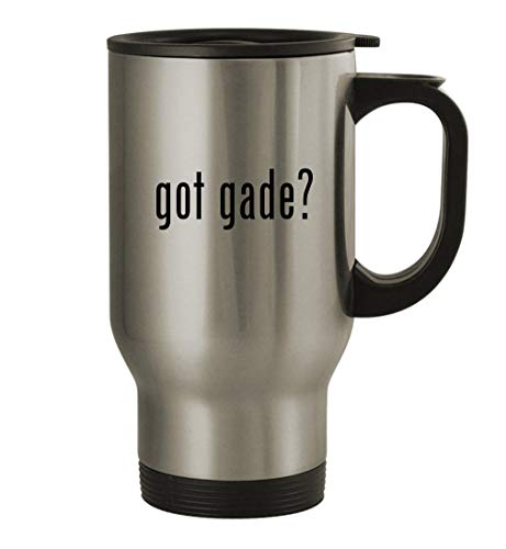 Knick Knack Gifts got gade? - 14oz Stainless Steel Travel Mug, Silver