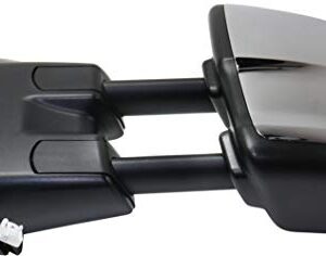Garage-Pro Mirror Compatible with 2012-2021 Nissan NV1500, 2012-2021 NV2500 and 2012-2021 NV3500 Towing, Driver Side, Heated, Power Glass, Blind Spot Glass