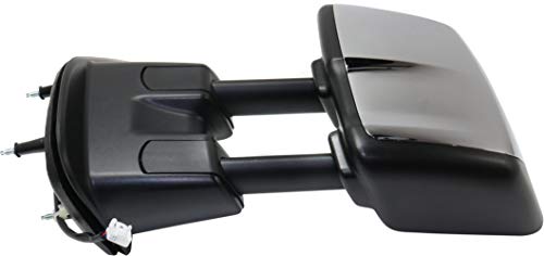 Garage-Pro Mirror Compatible with 2012-2021 Nissan NV1500, 2012-2021 NV2500 and 2012-2021 NV3500 Towing, Driver Side, Heated, Power Glass, Blind Spot Glass