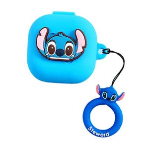 compatible with galaxy buds pro case(2021)/galaxy buds live(2020) case cover accessory with doll, case cover for samsung galaxy buds pro