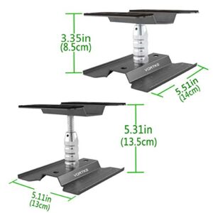 RC Car Work Stand Repair Workstation Tools Aluminum 360 Degree Rotation Lift Or Lower for 1/12 1/10 1/8 Scale Cars Trucks (Black)