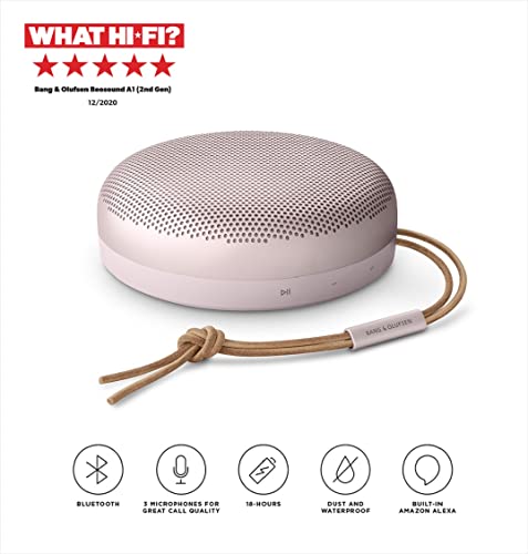 Bang & Olufsen Beosound A1 (2nd Generation) Wireless Portable Waterproof Bluetooth Speaker with Microphone, Pink