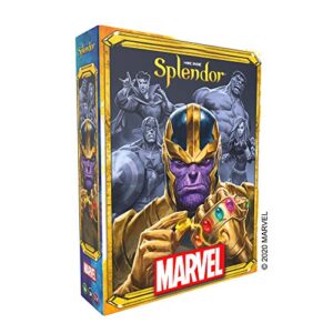 Splendor Marvel Board Game for Adults and Family | Super Heroes Strategy Game | Ages 10+ | 2 to 4 players | Average Playtime 30 minutes | Made by Space Cowboys