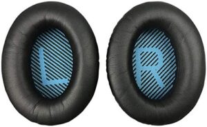 replacement qc15 earpads compatible with bose quietcomfort15 qc15 qc25 qc2 ae2 soundtrue soundlink around-ear headphones (1 pair)