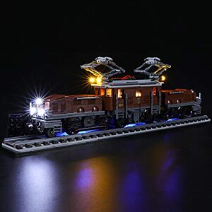 BRIKSMAX Led Lighting Kit for Crocodile Locomotive - Compatible with Lego 10277 Building Blocks Model- Not Include The Lego Set