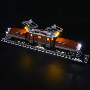 BRIKSMAX Led Lighting Kit for Crocodile Locomotive - Compatible with Lego 10277 Building Blocks Model- Not Include The Lego Set