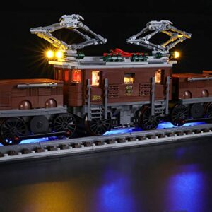 BRIKSMAX Led Lighting Kit for Crocodile Locomotive - Compatible with Lego 10277 Building Blocks Model- Not Include The Lego Set