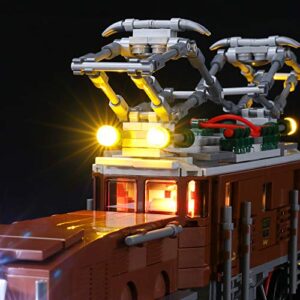 BRIKSMAX Led Lighting Kit for Crocodile Locomotive - Compatible with Lego 10277 Building Blocks Model- Not Include The Lego Set