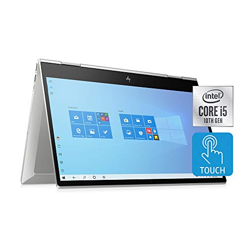 HP 2022 Envy x360 2-in-1 15.6" FHD Touchscreen Laptop Computer, Intel Core i5-10210, 16GB RAM, 1TB PCIe SSD, Intel UHD Graphics, Bang & Olufsen, HD Webcam, Windows 10, Silver, 32GB Snow Bell USB Card