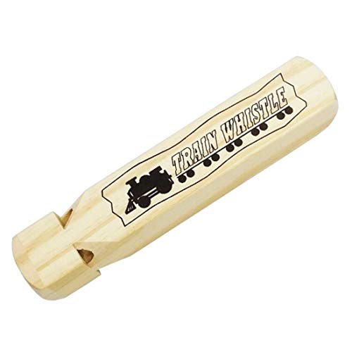 Solid Wood Train Whistle 4 Tone, Role Play Lover Wooden Whistle Thomas for Educational Party favorsToy Gift Prop Contest or Carnival Prize