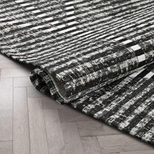 Well Woven Nalta Grey Kilim-Style Weave Tribal Geometric Area Rug (5'3" x 7'3")