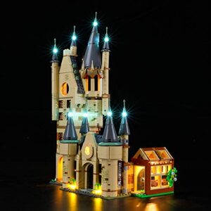 briksmax led lighting kit for hogwarts astronomy tower - compatible with lego 75969 building blocks model- not include the lego set