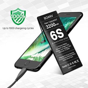 BOANV Battery for iPhone 6S (Upgraded New Version), Ultra High Capacity Replacement 0 Cycle Battery with Professional Replacement Tool Kits