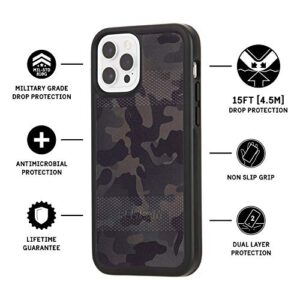 Pelican Protector Series - iPhone 12 / iPhone 12 Pro Case [15ft MIL-Grade Drop Protection] [Wireless Charging Compatible] Heavy Duty Protective Case Cover For iPhone 12 Pro / 12 6.1 inch - Camo Green