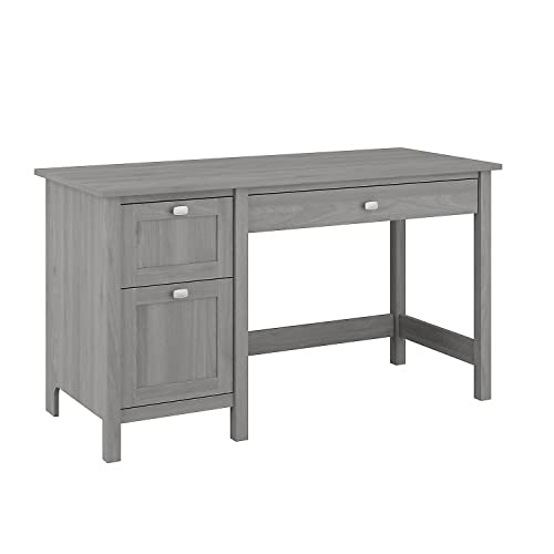 Bush Furniture Broadview Computer Desk with Drawers, 54W, Modern Gray