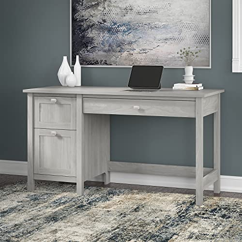 Bush Furniture Broadview Computer Desk with Drawers, 54W, Modern Gray