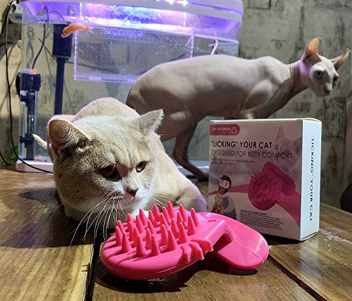 PETCYY Cat Brush Shedding Grooming, Soft Massage Cat Tongue Brush, Licking Your Cat Like a Mama Cat to Comfort, Surprise Pet Gifts