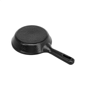 AmazonCommercial Pre-Seasoned 3.5-Inch Cast Iron Skillet, Set of 4