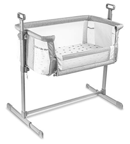 Milliard Bedside Bassinet Mesh Breathable Side Sleeper/Portable Infant Crib