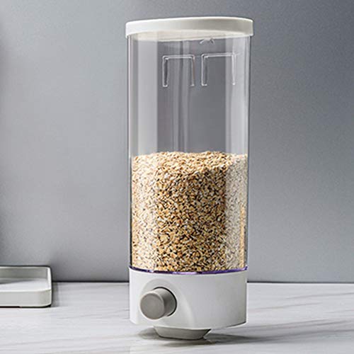 1 Pcs Food Storage Airtight Clear Container 3.3lb Capacity, Kitchen Wall-Mounted Cereal Dispenser,Dry Food Dispenser Bulk Food Storage Tank,Kitchen Storage Tank,Kitchen Wall Hanging Airtight Container