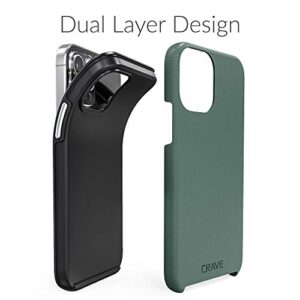 Crave iPhone 12, iPhone 12 Pro Case, Dual Guard Protection Series Case for iPhone 12/12 Pro (6.1 inch) - Forest Green