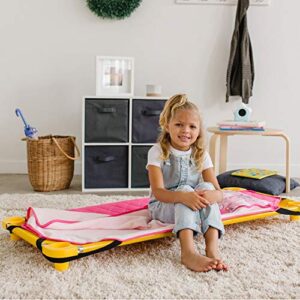 Wildkin Kids Modern Nap Mat with Reusable Pillow for Boys & Girls, Perfect for Elementary Sleeping Mat, Features Elastic Corner Straps, Soft Cotton Blend Materials Nap Mat for Kids (Magical Unicorns)