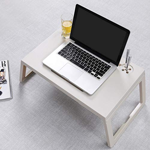 Bedside Table Mobile Medical Overbed Table, Home Office Study Writing Laptop Table Coffee Table, Student Bedroom Breakfast Table Study Reading Writing Desk PC Laptop Table for Living Room (Beige)