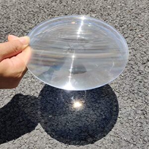 fresnel lens magnifier, diameter 150mm (5.9''), focal length 140mm, acrylic lens (not glass), for physics classroom education, solar heating, magnifiying. (focal length 140mm)