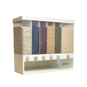 large capacity whole grains dispenser rice bucket wall-mounted rice storage tank moisture-proof dry food organizer bottle pressed out rice