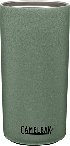 CamelBak MultiBev Water Bottle & Travel Cup – Vacuum Insulated Stainless Steel – Moss/Mint – 22 oz bottle & 16 oz cup