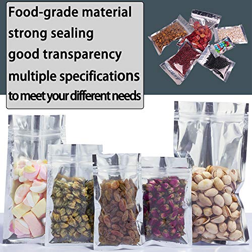 Daarcin 3 Sizes 30pcs Mixed Mylar Ziplock Bags | Foil Pouch Resealable Smell Proof Bags | Sealable Heat Seal Bags for Candy and Food Packaging