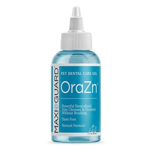maxiguard orazn pet dental care gel for dogs, cats and companian animals (2oz), 4409-0