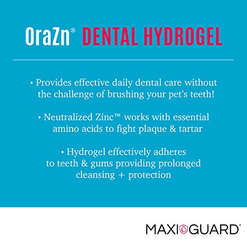 MAXIGUARD OraZn Pet Dental Care Gel for Dogs, Cats and Companian Animals (2oz), 4409-0