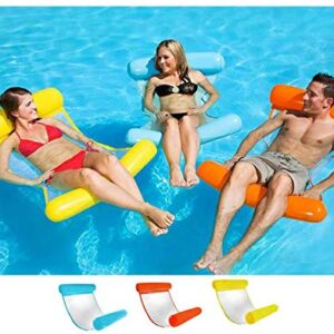 Foldable Backrest Inflatable Floating Bed Floating Row Water Amusement Lounge Chair Water Inflatable Floating Bed Sofa Water Bed Lounge Chairs