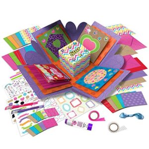 card crafting explosion arts and crafts box - birthday gift box to tween - diy greeting cards stationary set – make your own card crafts age 6+