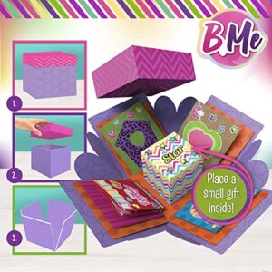 Card Crafting Explosion Arts and Crafts Box - Birthday Gift Box to Tween - DIY Greeting Cards Stationary Set – Make Your Own Card Crafts Age 6+