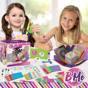 Card Crafting Explosion Arts and Crafts Box - Birthday Gift Box to Tween - DIY Greeting Cards Stationary Set – Make Your Own Card Crafts Age 6+