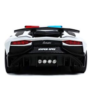 Jada Toys Hyperspec 1:24 Lamborghini Aventador SV State Police Die-cast Car, Toys for Kids and Adults