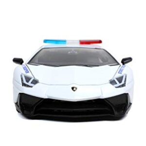 Jada Toys Hyperspec 1:24 Lamborghini Aventador SV State Police Die-cast Car, Toys for Kids and Adults