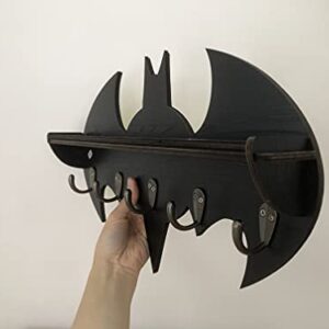 Bugbat Hook for Coat Towel Key Holder Great Birthday Gife DIY Mould Special Personalized Batman Design