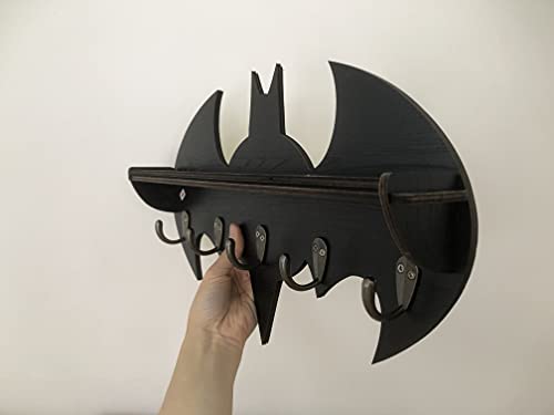 Bugbat Hook for Coat Towel Key Holder Great Birthday Gife DIY Mould Special Personalized Batman Design