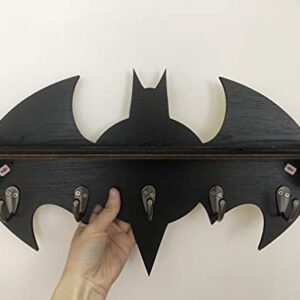 Bugbat Hook for Coat Towel Key Holder Great Birthday Gife DIY Mould Special Personalized Batman Design