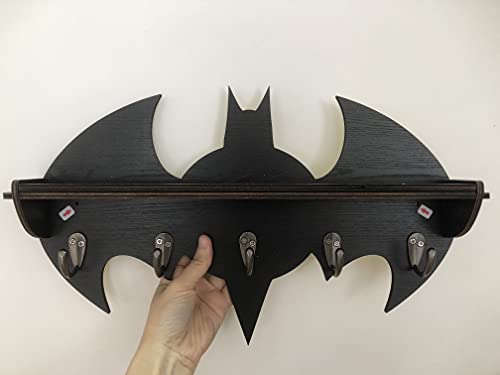 Bugbat Hook for Coat Towel Key Holder Great Birthday Gife DIY Mould Special Personalized Batman Design