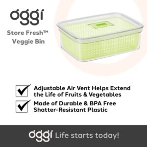 Oggi Food Storage Bin, 12.25" x 8" x 4", Clear